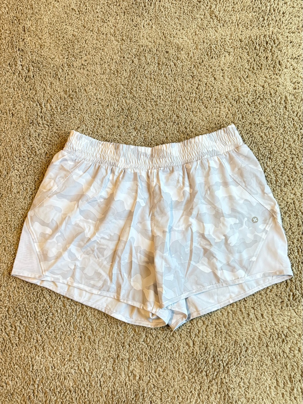 RBX Light Gray Camouflage Running Shorts